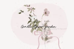 Gentle summer garden hand-painted