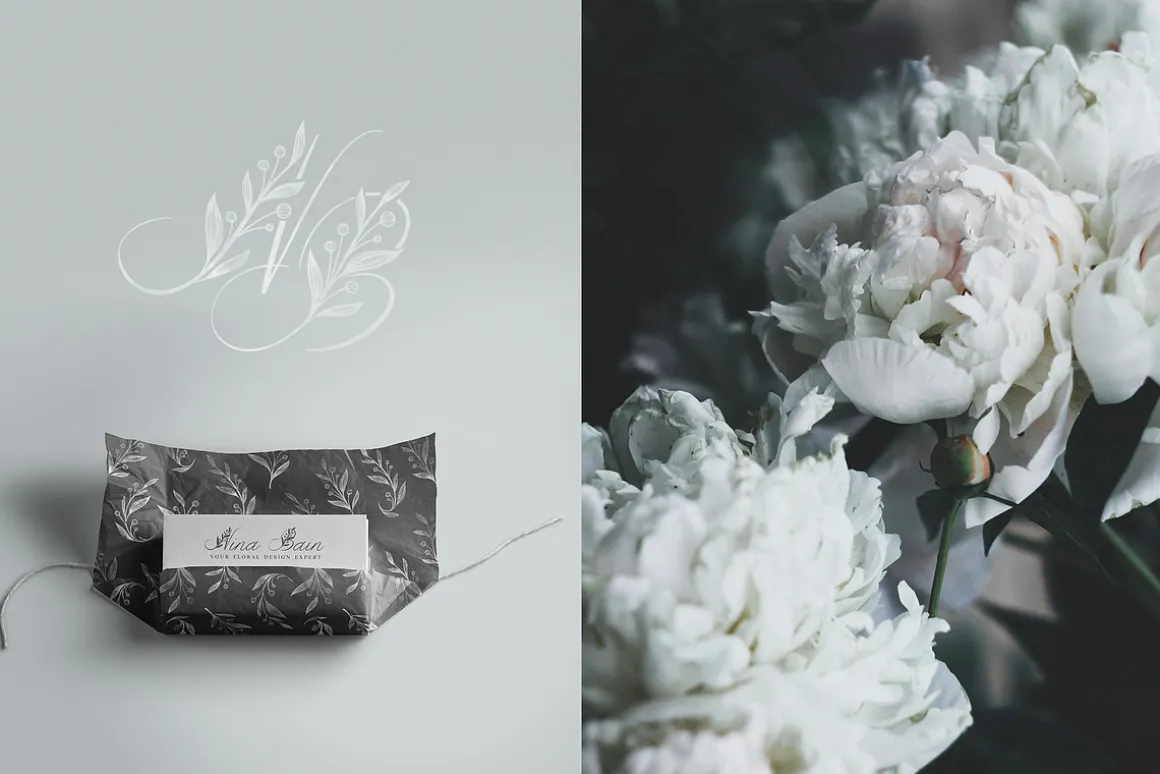 Gentle Whisper. Wedding Floral Font