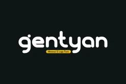 Gentyan - Minimal Logo Font