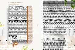 Geometric Borders - Editable Outline