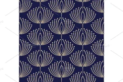 Geometric seamless floral pattern