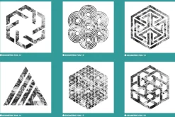 Geometric Silver Foil Shapes