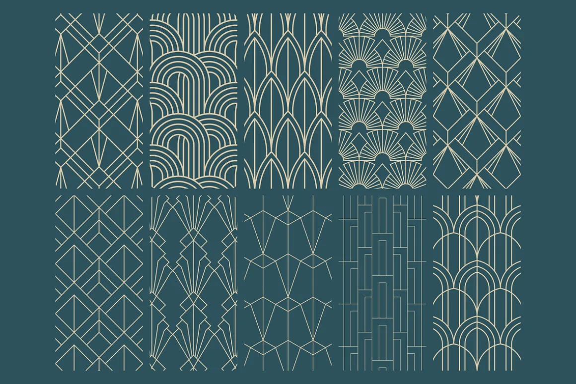 Geometric Art Deco Patterns