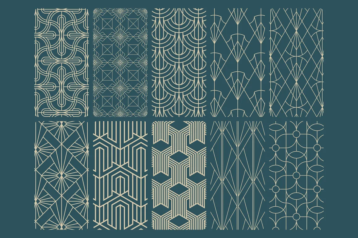Geometric Art Deco Patterns