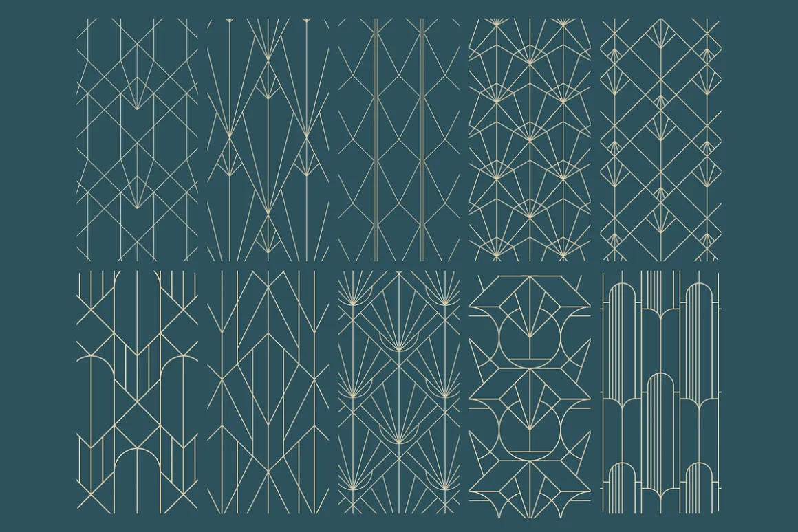 Geometric Art Deco Patterns