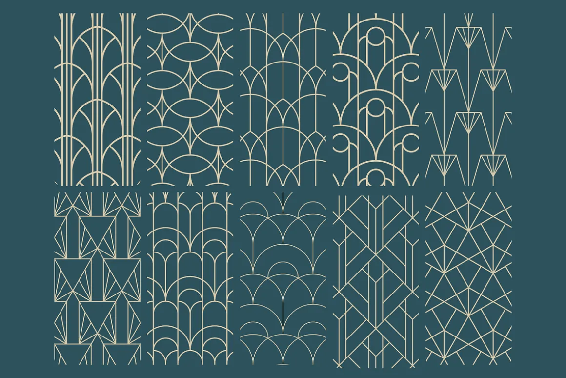 Geometric Art Deco Patterns