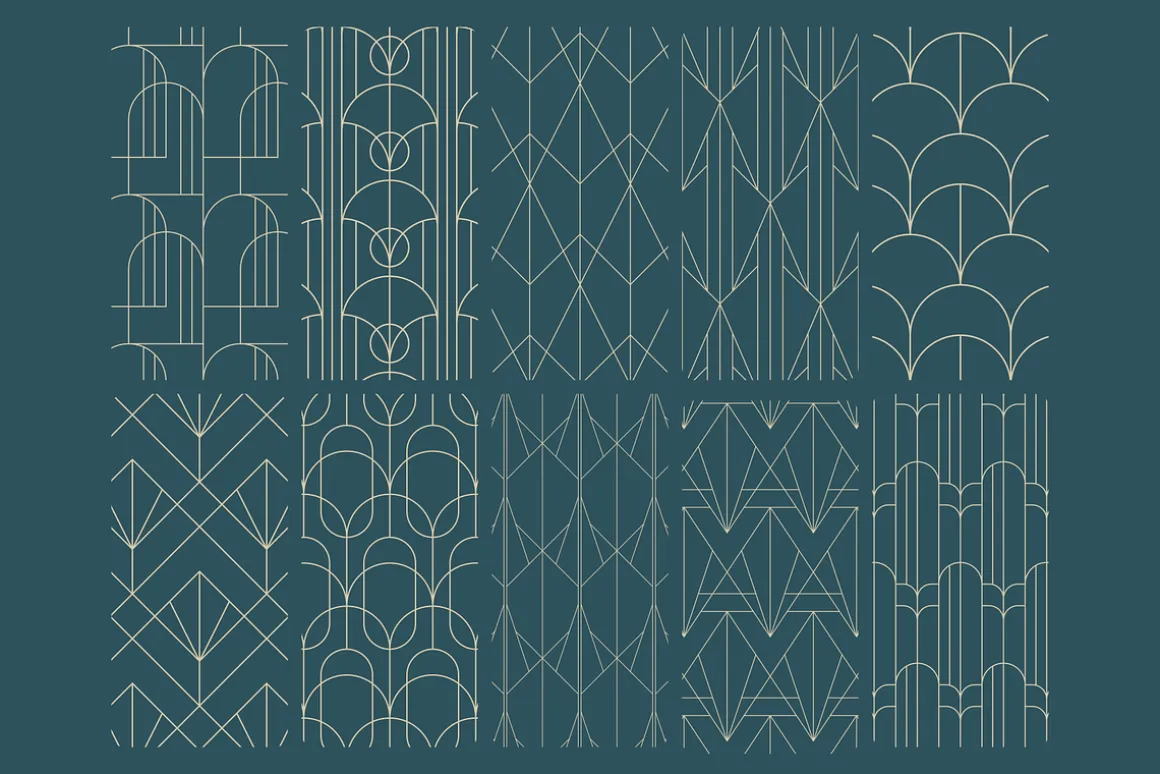 Geometric Art Deco Patterns