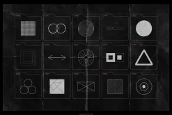150 Geometric Distressed Shapes