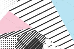 Geometric 80's Retro Backgrounds