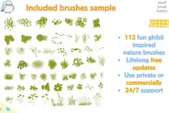 Ghibli Inspired Nature Brushes 2