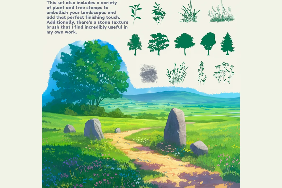 Ghibli Style Brushes for Procreate