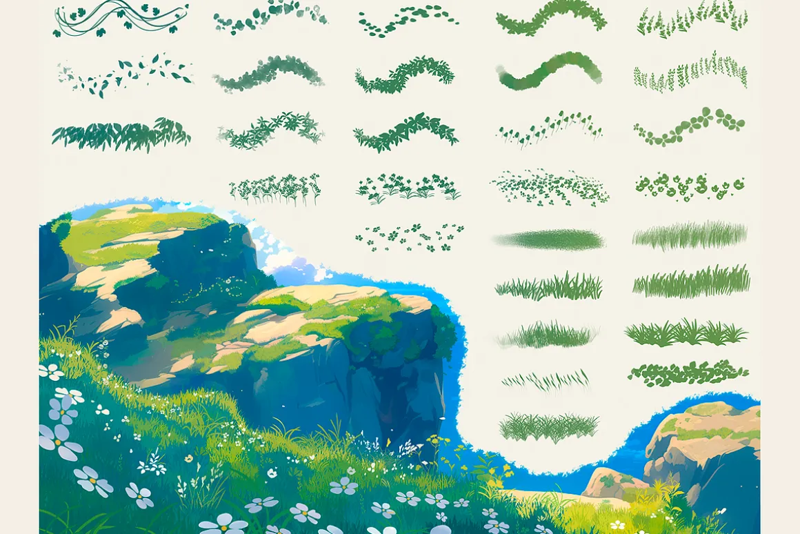 Ghibli Style Brushes for Procreate
