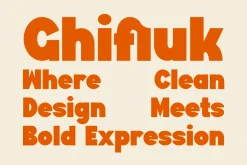 Ghifiuk - Bold Display Font