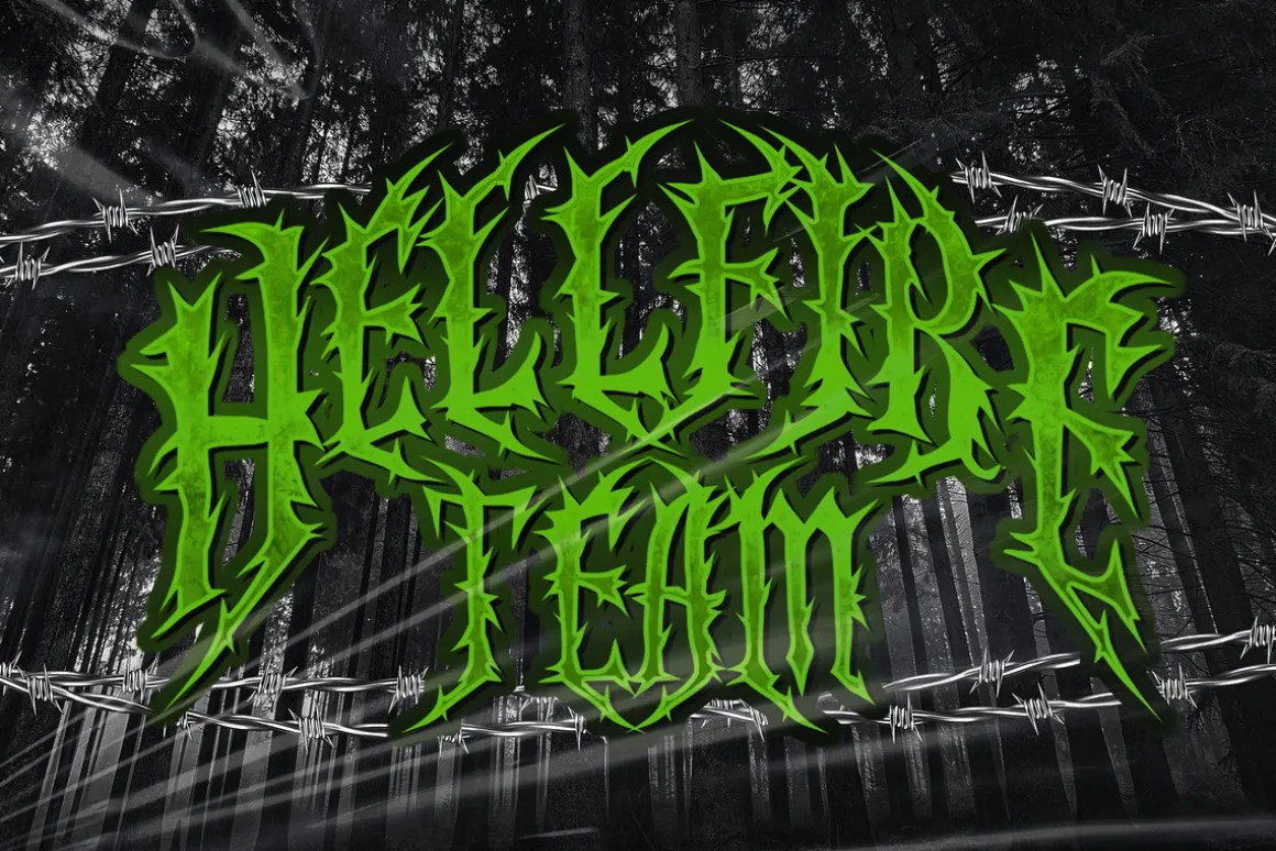 GHOOST Horror Metal Font