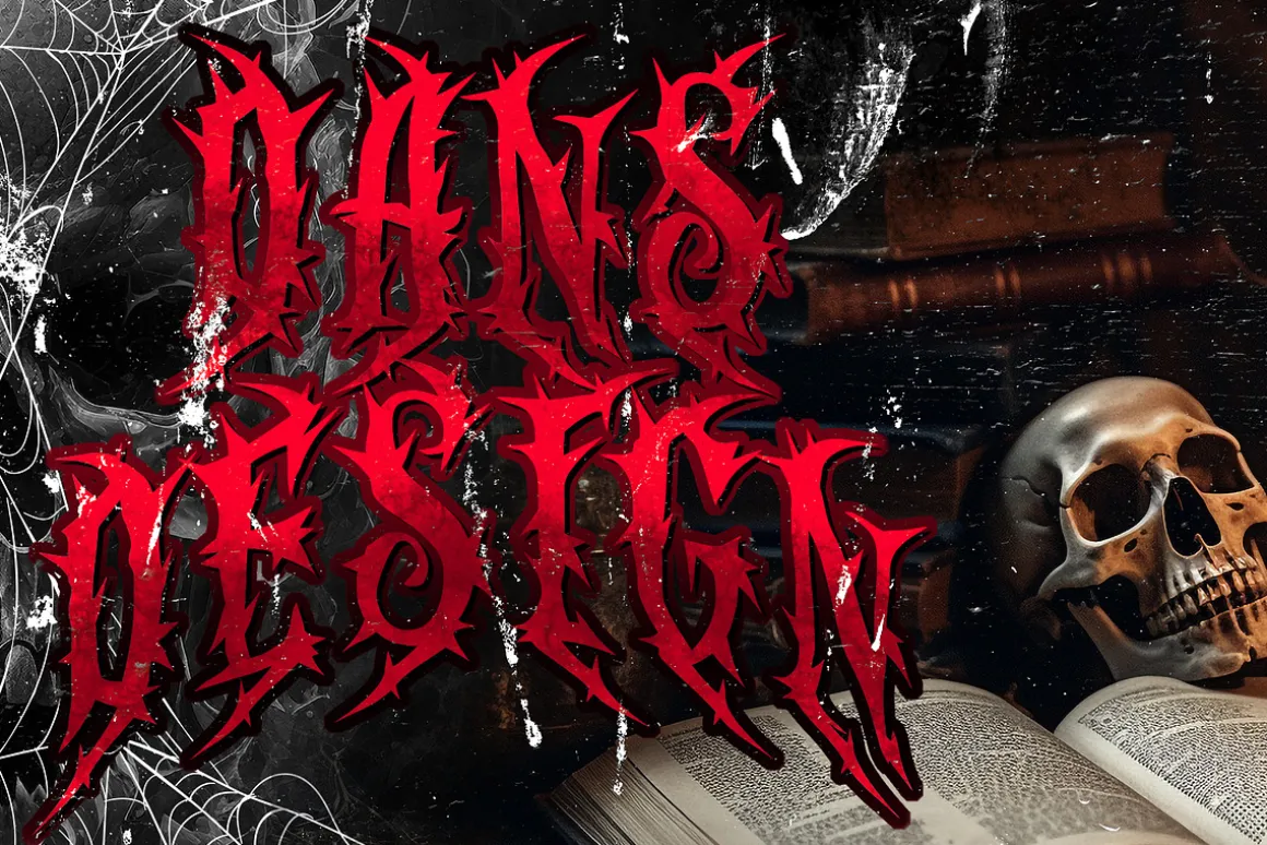 GHOOST Horror Metal Font