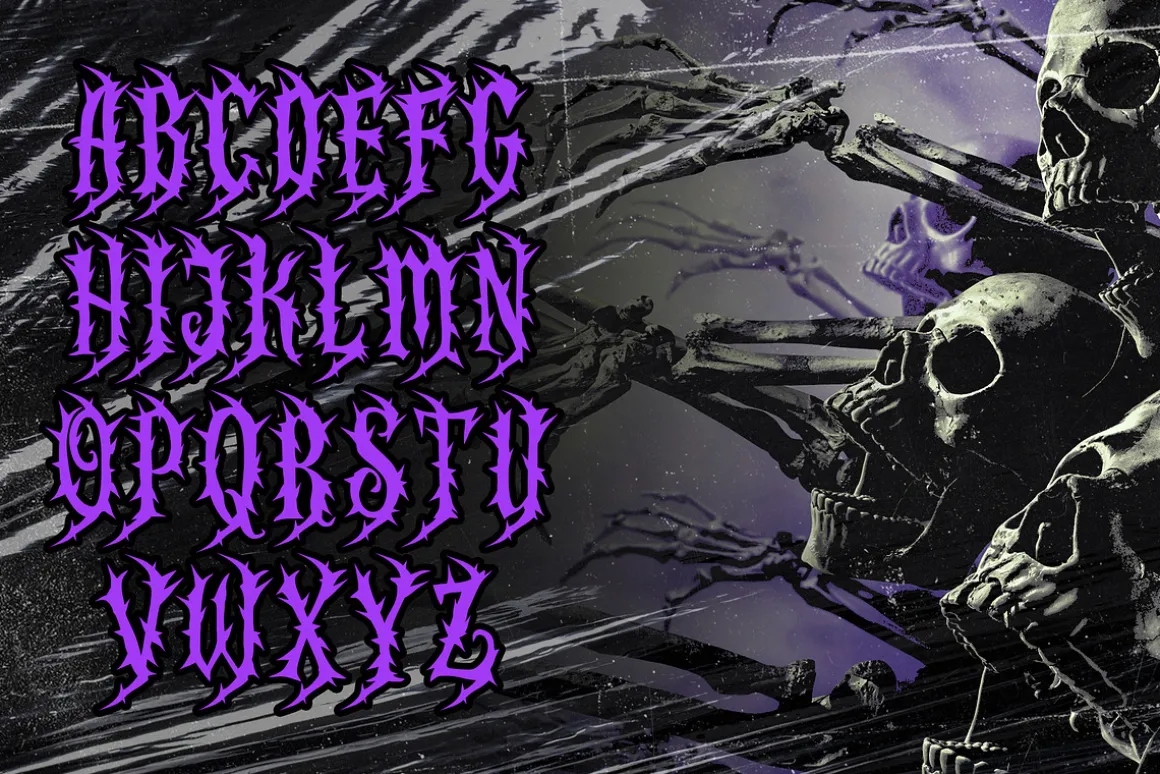 GHOOST Horror Metal Font