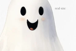 Ghosts Watercolor Clipart PNG