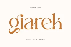 Giarek - Ligature Serif Font