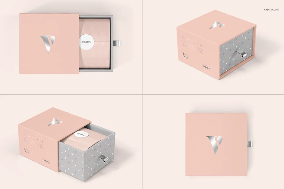 Gift Boxes and Bags Mockup Set