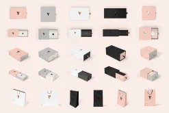 Gift Boxes and Bags Mockup Set