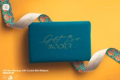 Gift Box with Curled Silk Ribbons