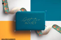Gift Box with Curled Silk Ribbons