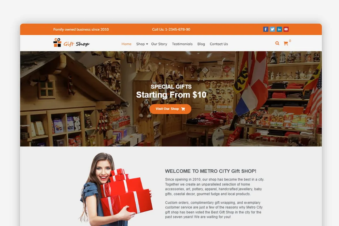 Gift Shop WordPress Theme