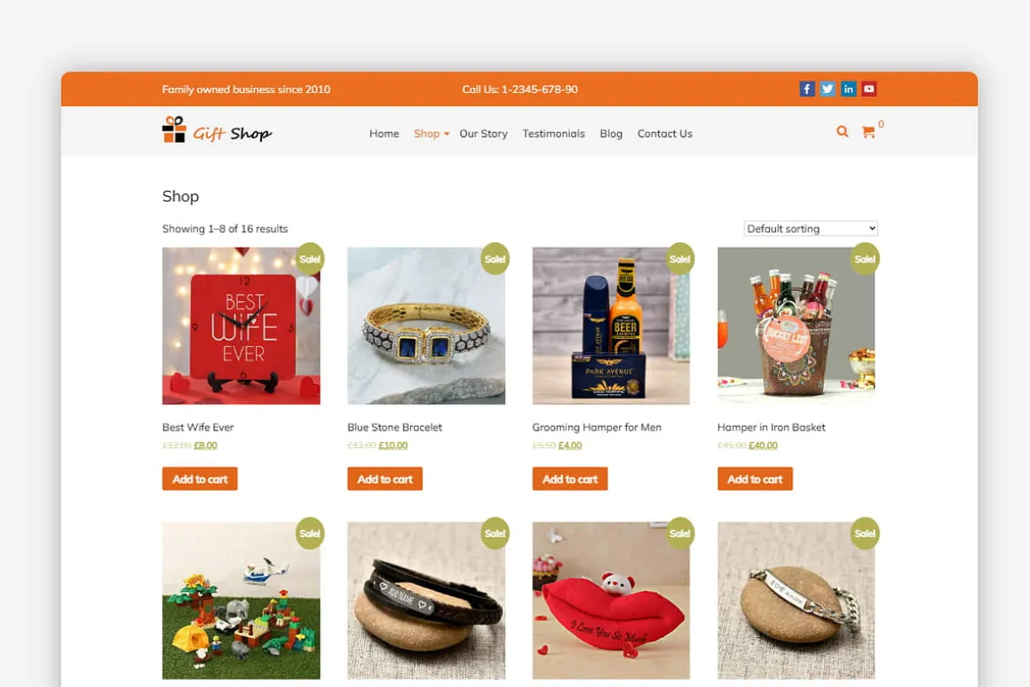 Gift Shop WordPress Theme