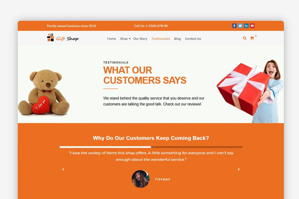 Gift Shop WordPress Theme
