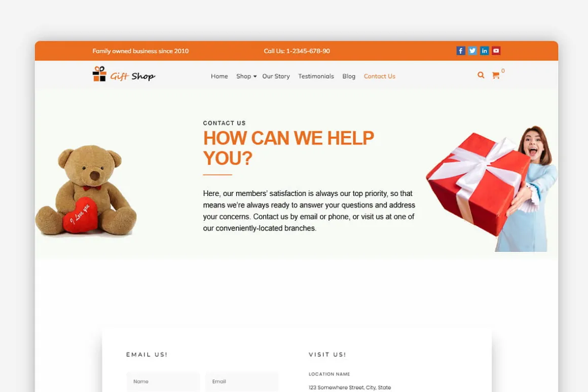 Gift Shop WordPress Theme