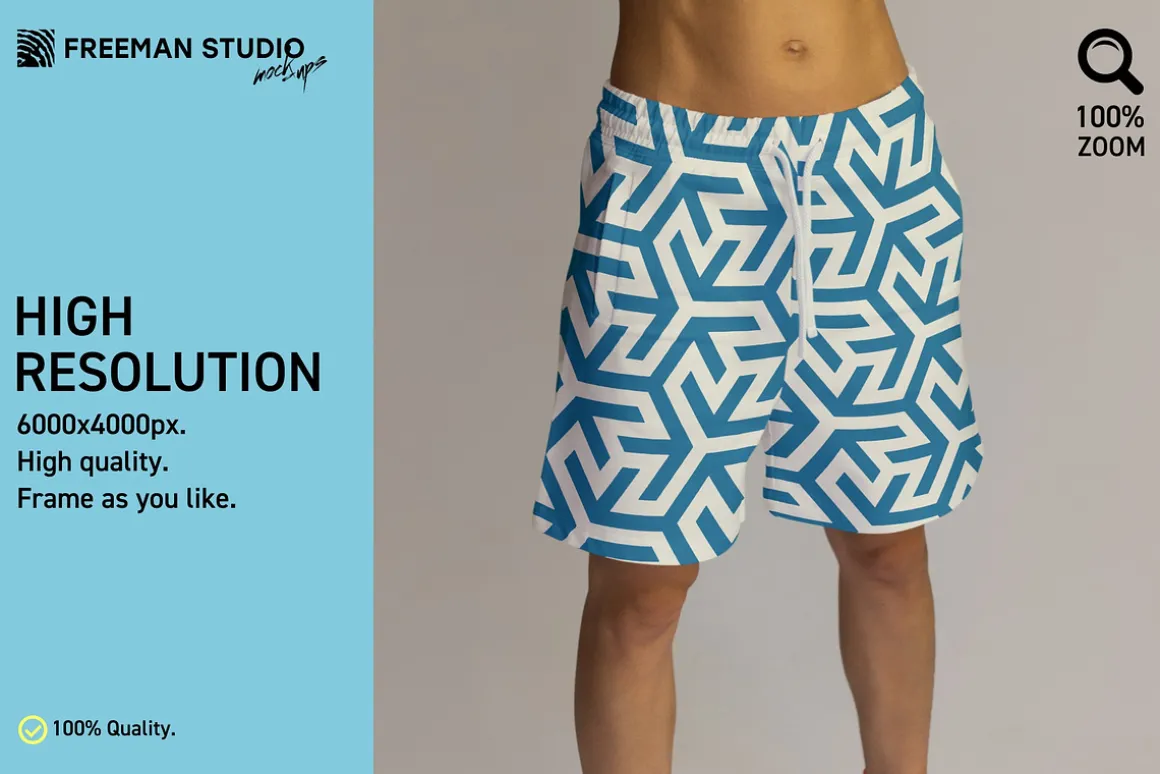 Girl's Shorts Mock-Up Set
