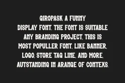 Giropask - Funny Font