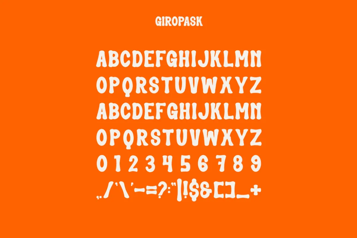 Giropask - Funny Font