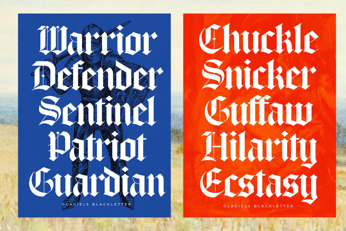 Glaciels Modern Blackletter Font