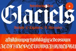 Glaciels Modern Blackletter Font