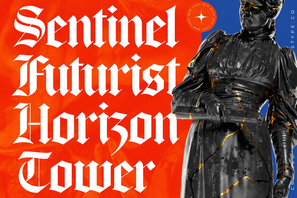 Glaciels Modern Blackletter Font