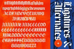 Glaciels Modern Blackletter Font