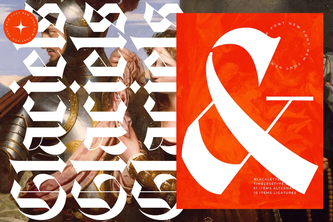 Glaciels Modern Blackletter Font