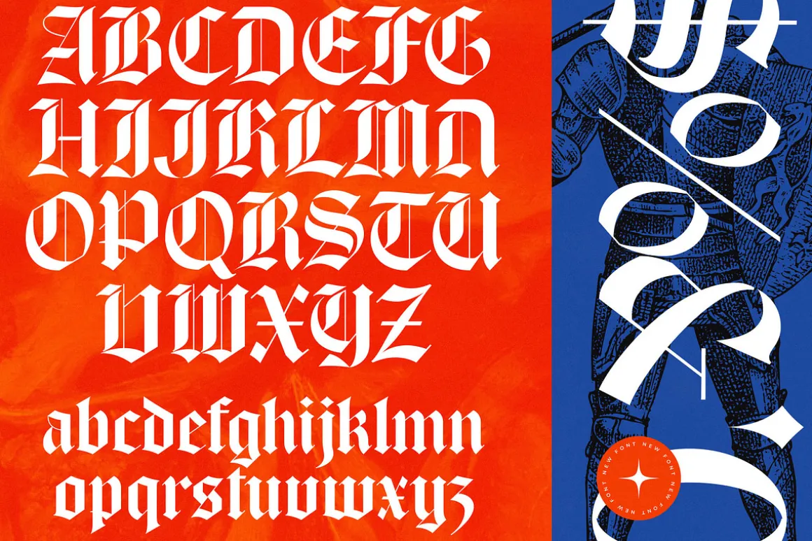 Glaciels Modern Blackletter Font