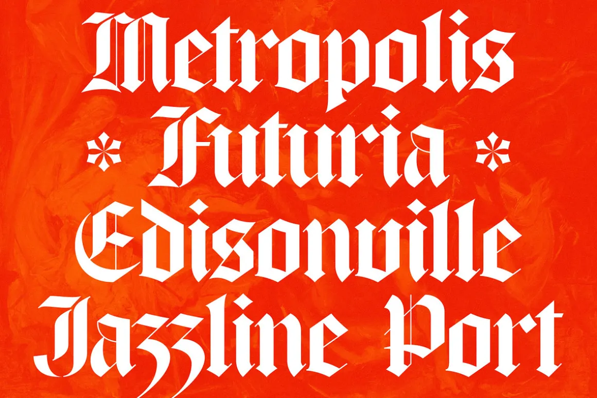Glaciels Modern Blackletter Font