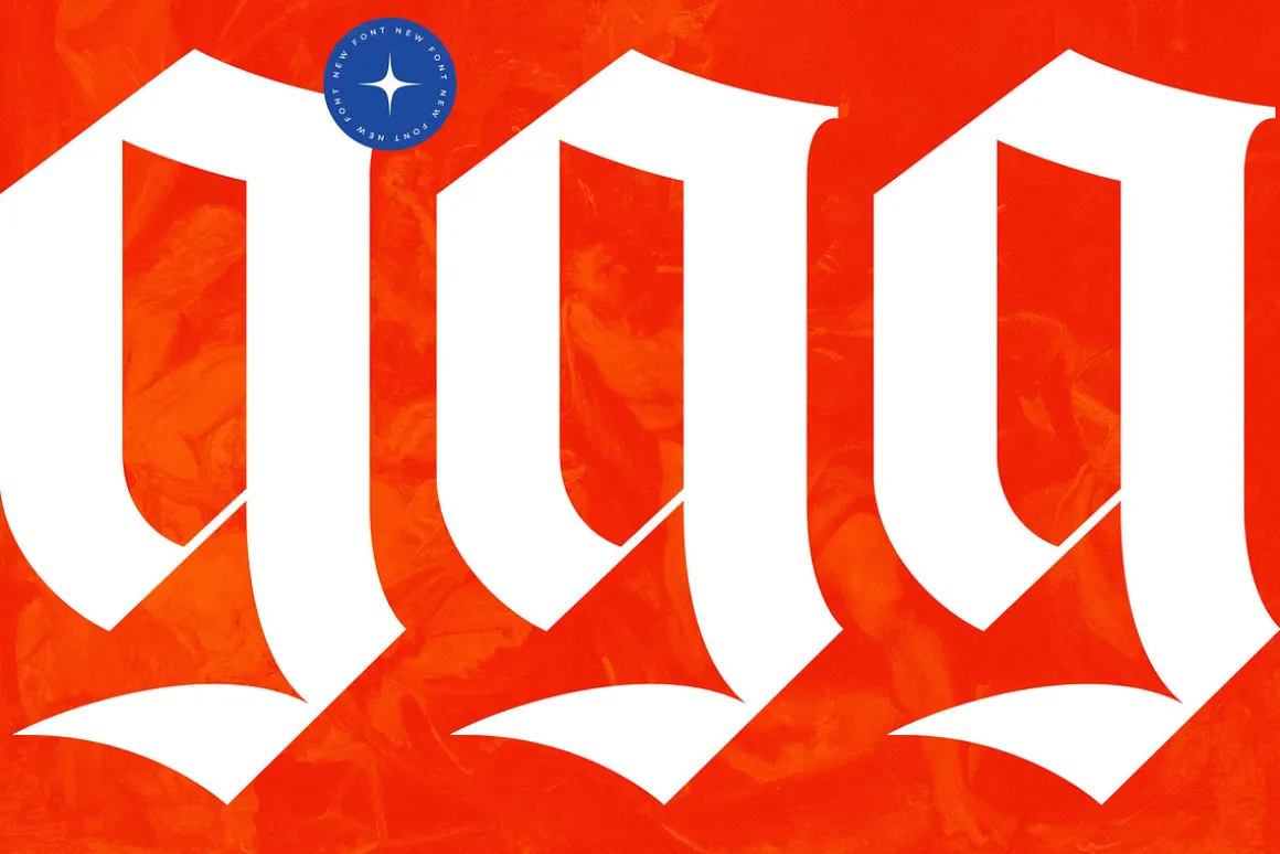 Glaciels Modern Blackletter Font