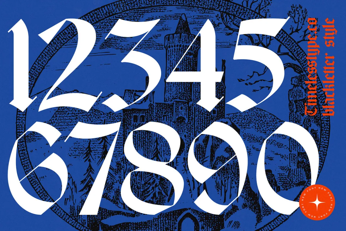 Glaciels Modern Blackletter Font