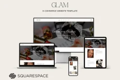 Glam E-Commerce Squarespace Template