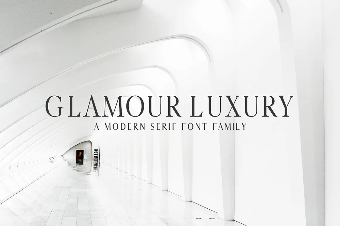 Glamour Luxury Serif Font Family