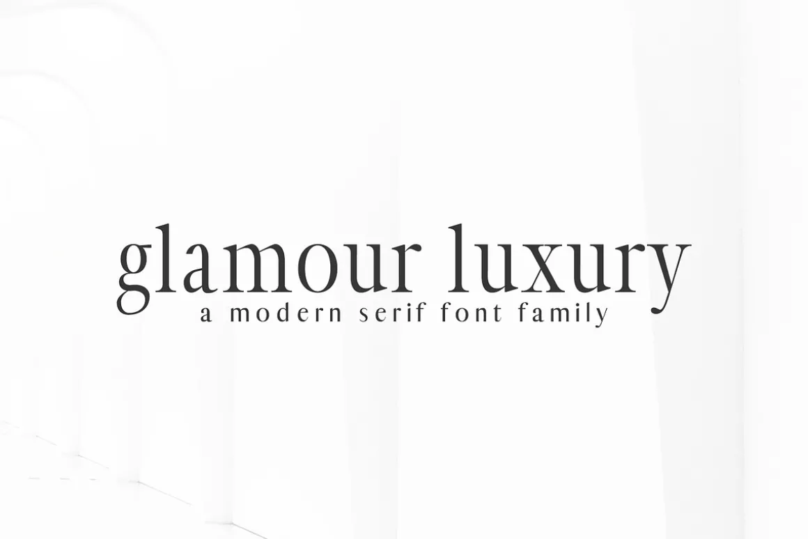 Glamour Luxury Serif Font Family