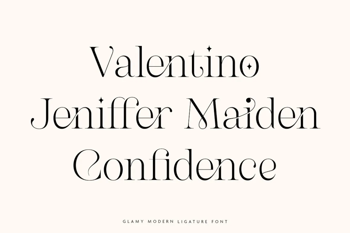 GLAMY - Ligature Rich Serif