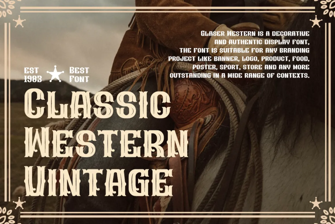 Glaser Western Vintage & Retro Font