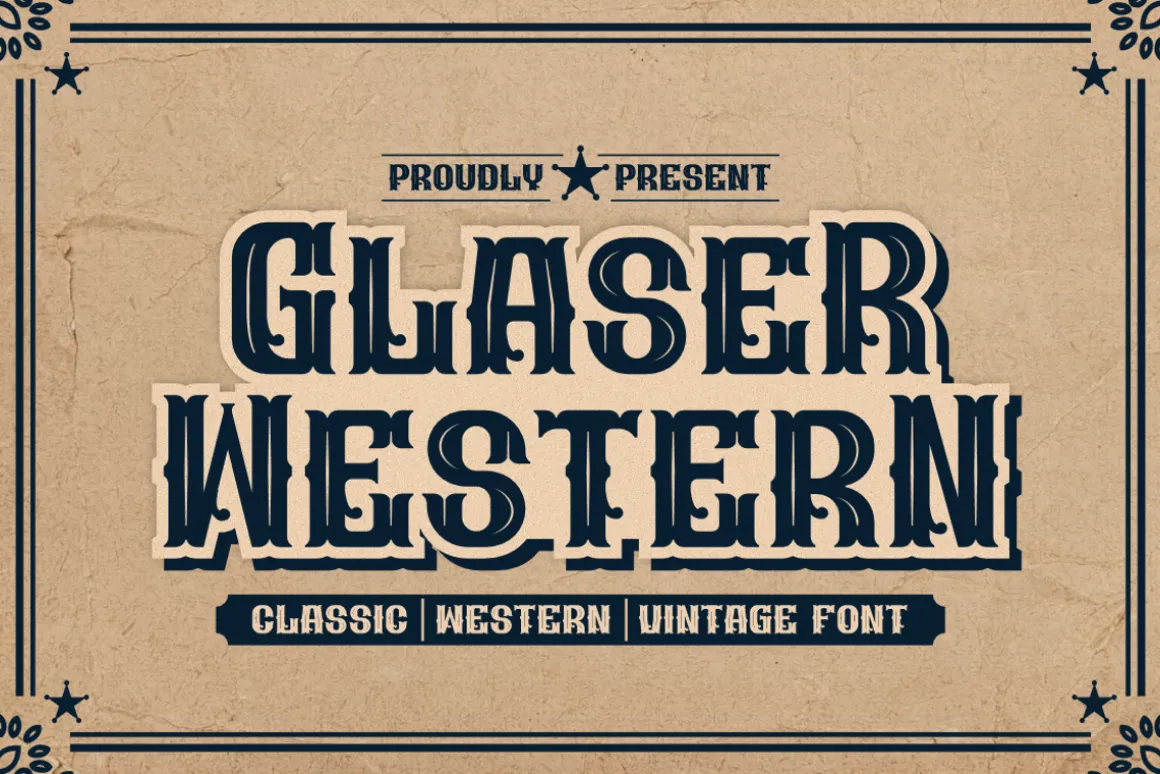 Glaser Western Vintage & Retro Font