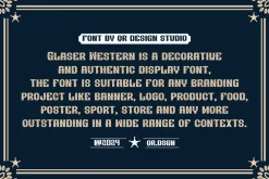 Glaser Western Vintage & Retro Font