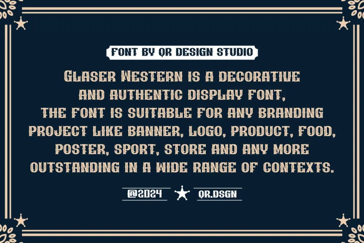 Glaser Western Vintage & Retro Font